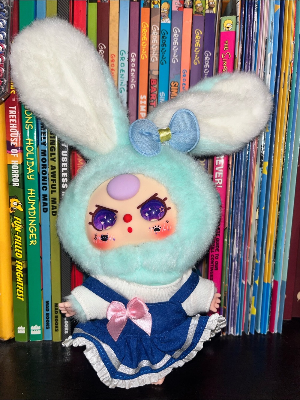 Baby Three blue bunny with outfit